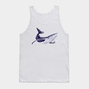 blue whale 4 Tank Top